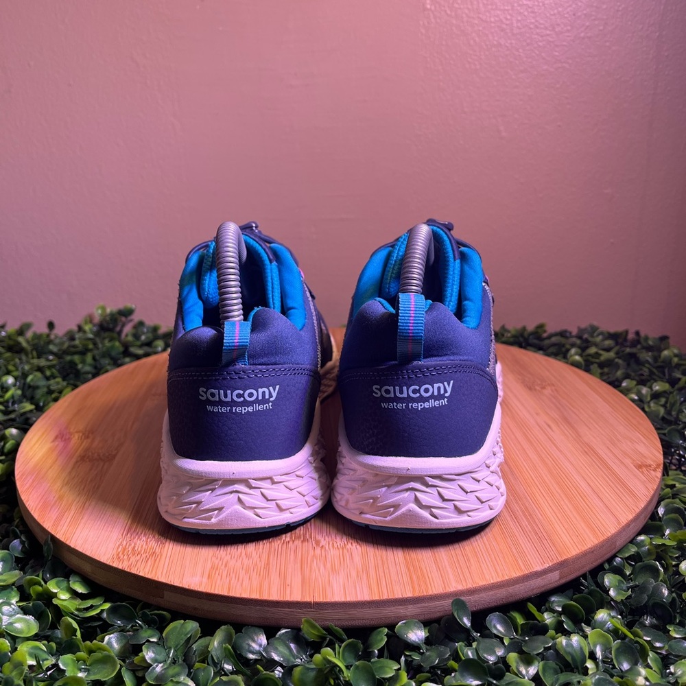 🔥 SAUCONY WIND SHIELD 3.0 BLUE ATHLETIC RUNNING SHOE KIDS 6.5 WOMENS 8 SK167279 - Picture 4 of 9